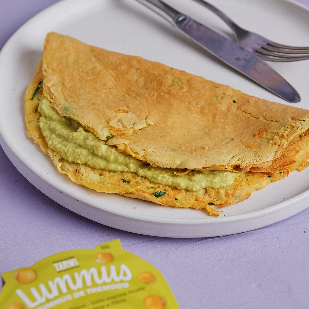 Veggie crepioca with lummus